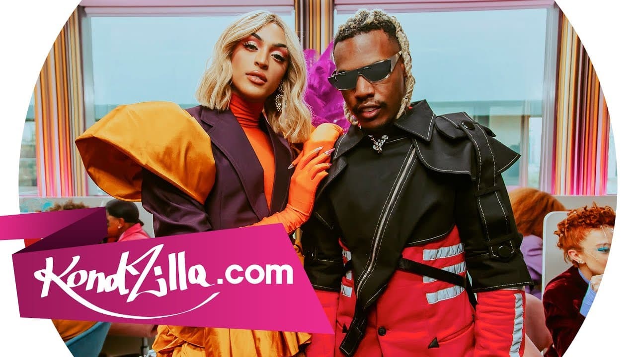 Pabllo Vittar e MC Kekel no videoclipe publicitário Sente a Conexão, da Colgate